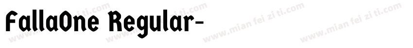 FallaOne Regular字体转换